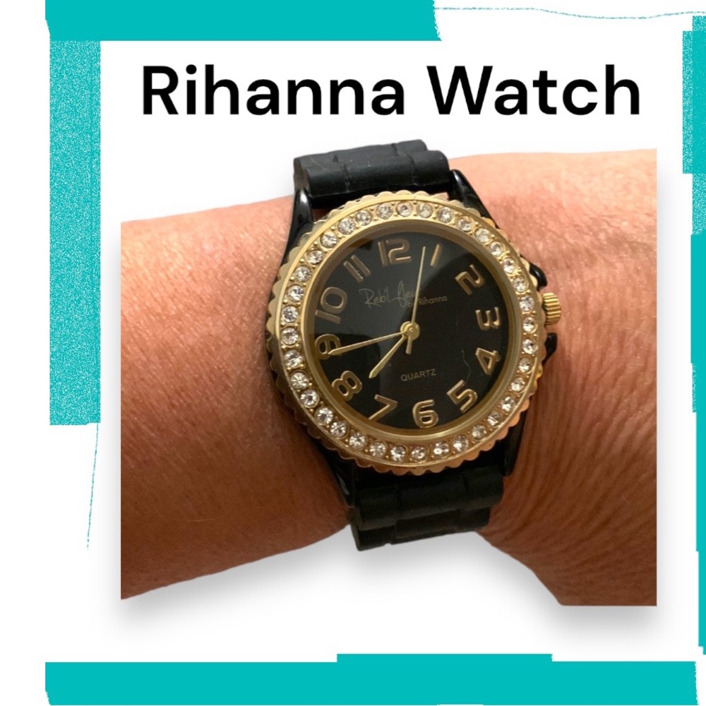Reb’l Fluer by Rihanna Watch with Rhinestones